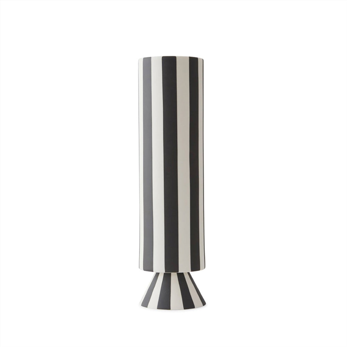 Toppu Vase - High - Black/White by OYOY