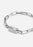 Silver plated Traverse Chain Bracelet by Skultuna, featuring interlinked chain design, close-up view of the stylish jewelry accessory.