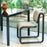 Modern Bend Goods Tube Chair with sleek metal frame and cushioned seat, perfect for contemporary seating arrangements.
