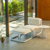 Bend Goods Tube Lounge Chair in seating, featuring a sleek tubular metal frame and comfortable cushion for modern living spaces.