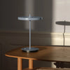 UMAGE Asteria Move portable lamp in pale blue with sleek oak rectangular base中文日韩