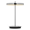 Asteria Move portable lamp by UMAGE in polished steel finish