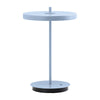 UMAGE Asteria Move portable lamp in pale blue, shown on a white background