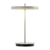 Asteria Move portable lamp by UMAGE in Nuance Mist finish, shown against a white background