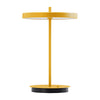 Asteria Move portable lamp by UMAGE in sunflower yellow, shown on a white background