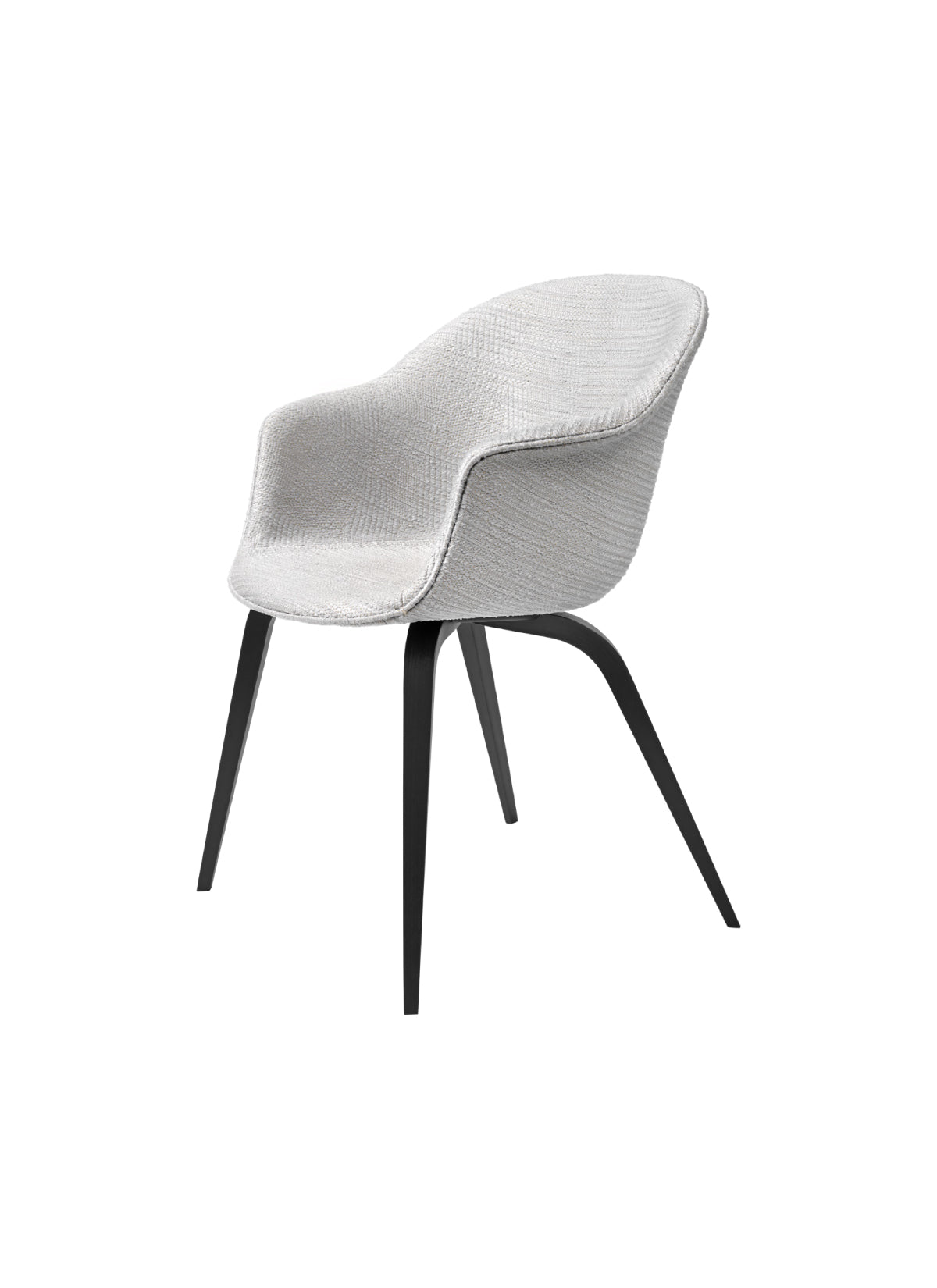 Bat Dining Chair - Fully Upholstered - Wood Base by Gubi