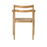 Ferm Living Boda dining chair with arms, showcasing modern design and wooden frame, ideal for stylish dining spaces.