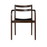 Ferm Living Boda dining chair with arms, modern seating with wooden legs and upholstered seat and backrest, stylish and comfortable.