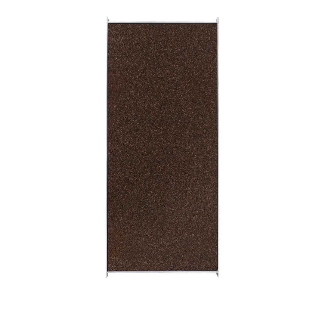 Ferm Living Lager Pinboard, narrow accessories with wooden frame and cork surface for pinning notes and photos.