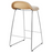 GUBI 3D Counter Stool - Front Upholstered, Sledge base by Gubi