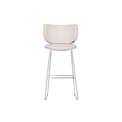 Upholstered Hana Bar Stool by Moooi featuring sleek design, cushioned seat, and modern seating style for bars or kitchens.