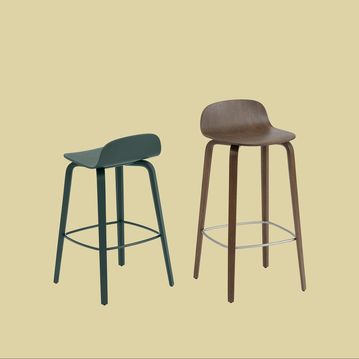 Visu Counter and Bar Stool Upholstered by Muuto