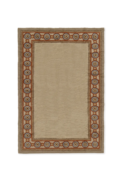 Nazar Wool Rug by Lorena Canals, woven wool rug with a minimalist geometric design