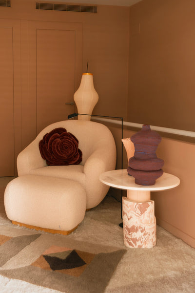 Tessera Wool Rug - Small by Lorena Canals in a textured geometric design