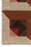 Lorena Canals Tessera Wool Rug in small red size, textured geometric design rug floormat
