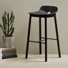 Woud Mono Counter Chair in natural wood finish, modern seating with a sleek, minimalist design for stylish interior spaces.