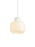 Small stone pendant glass lighting by Woud, featuring a clear glass shade with a smooth stone-like finish for modern decor.