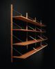 Natural oak shelf library by Frama Denmark, showing modular storage sections with sleek, minimalist design.