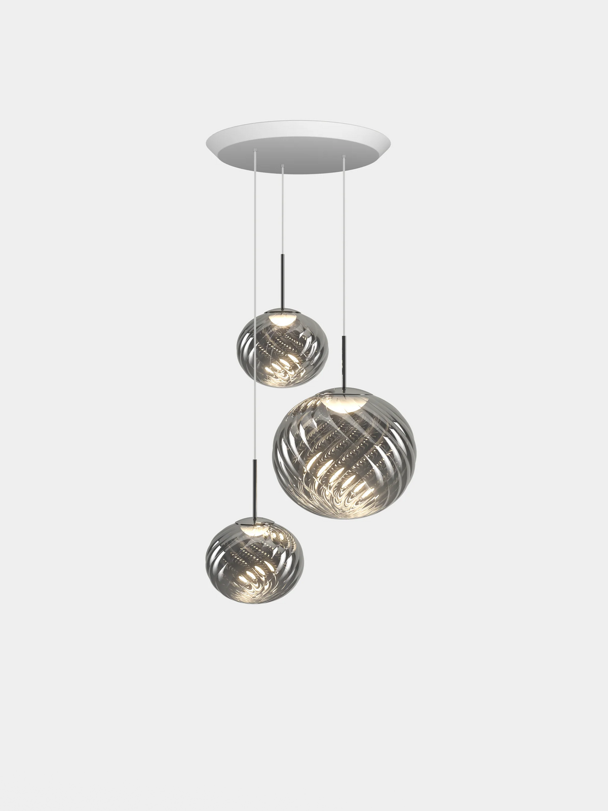 Whirl Trio-Round Pendant System by Tom Dixon
