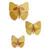 Yellow Butterflies - Set of 3 by Studio Roof