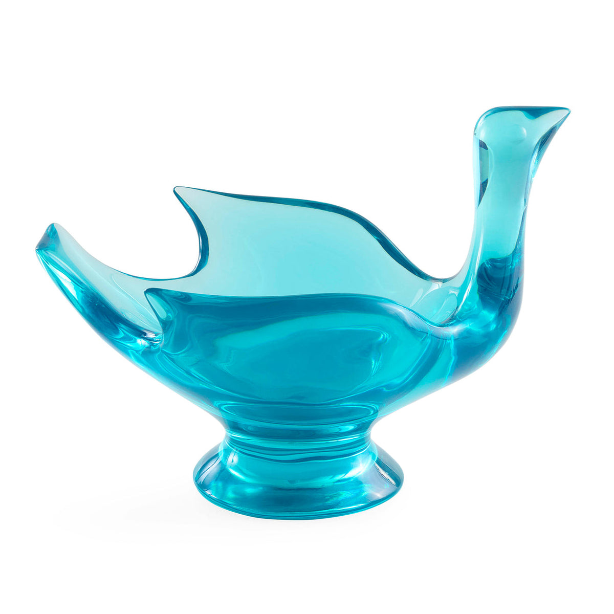 Acrylic Bird Pedestal Bowl by Jonathan Adler
