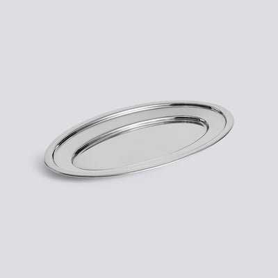 Plat ovale en acier Essential par Hay