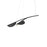 Almendra Organic by Flos lighting fixture with short suspension design in anthracite, displayed in a still life setting.