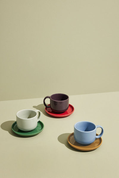Amare Cup and Saucer by Hübsch