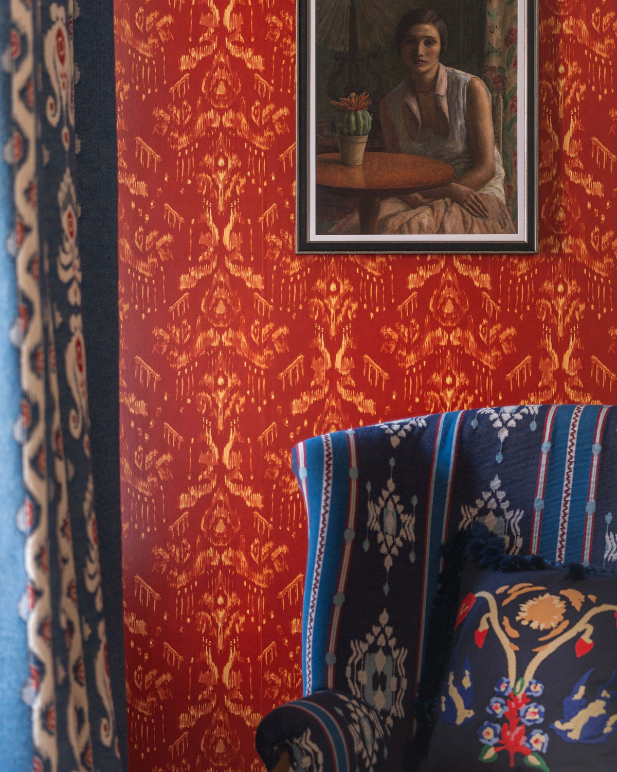 ANCESTRAL IKAT Wallpaper by Mindthegap
