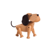 Wooden toy for kids featuring Oscar & Rufus by Architectmade, crafted from natural wood with detailed, playful design.