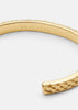 Gold plated Scale Cuff by Skultuna, a stylish accessories armband with sleek metallic finish and minimalist design.