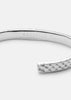 Silver plated Scale Cuff bracelet by Skultuna, featuring textured design, stylish accessories for contemporary fashion.