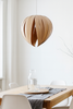 Gladys Pendant light by Atelier Cocotte featuring a large white and red birch-inspired design, modern lighting fixture.