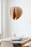 Gladys Pendant light by Atelier Cocotte featuring a large white and red birch-inspired design, modern lighting fixture.
