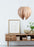 Red Birch Gladys Pendant light by Atelier Cocotte, featuring a large white and red modern lighting design.