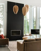 Red Birch Gladys Pendant light by Atelier Cocotte featuring a white shade and modern design for contemporary interiors.