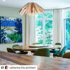 White Tina pendant light by Atelier Cocotte featuring a sleek, modern design, perfect for contemporary interior lighting.