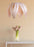 Ti-Fleur Pendant lighting by Atelier Cocotte featuring a walnut and white design with a delicate, flower-inspired shape.