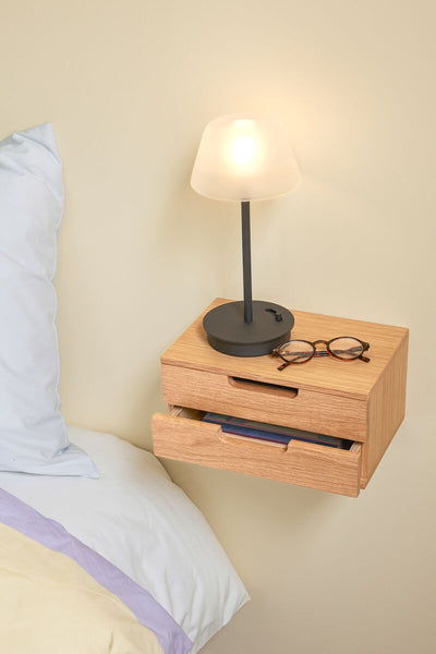 AtHand Wall Shelf/Bedside Table - Natural by Hübsch