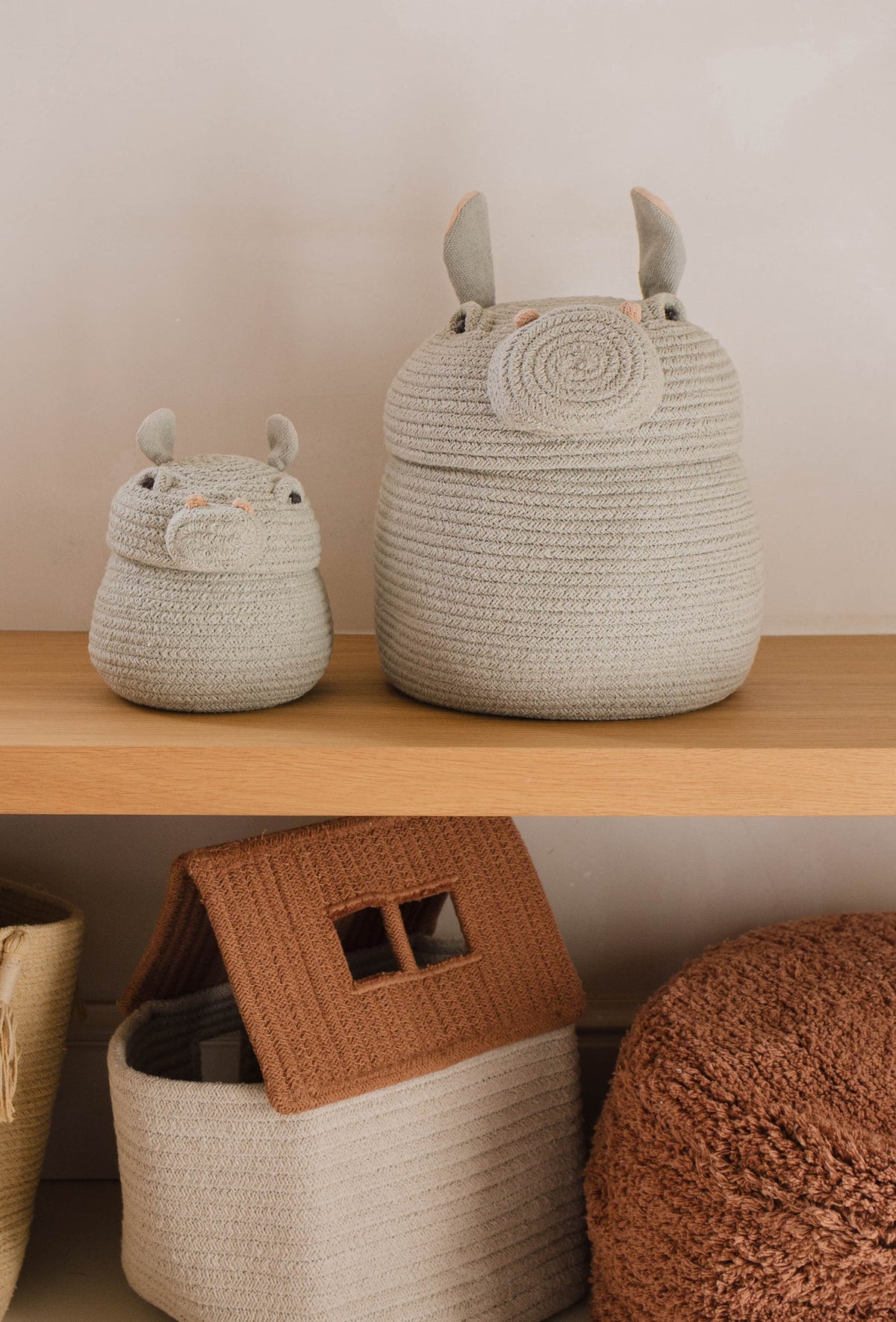 Mini Henry the Hippo Basket by Lorena Canals
