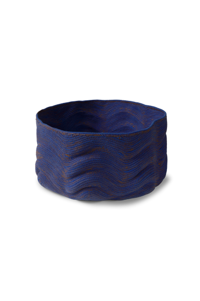 Stonewashed Basket - Wide Blue by Lorena Canals