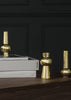 Set of three Skultuna bead vases, decorative accessories with colorful bead designs, perfect for stylish home decor.
