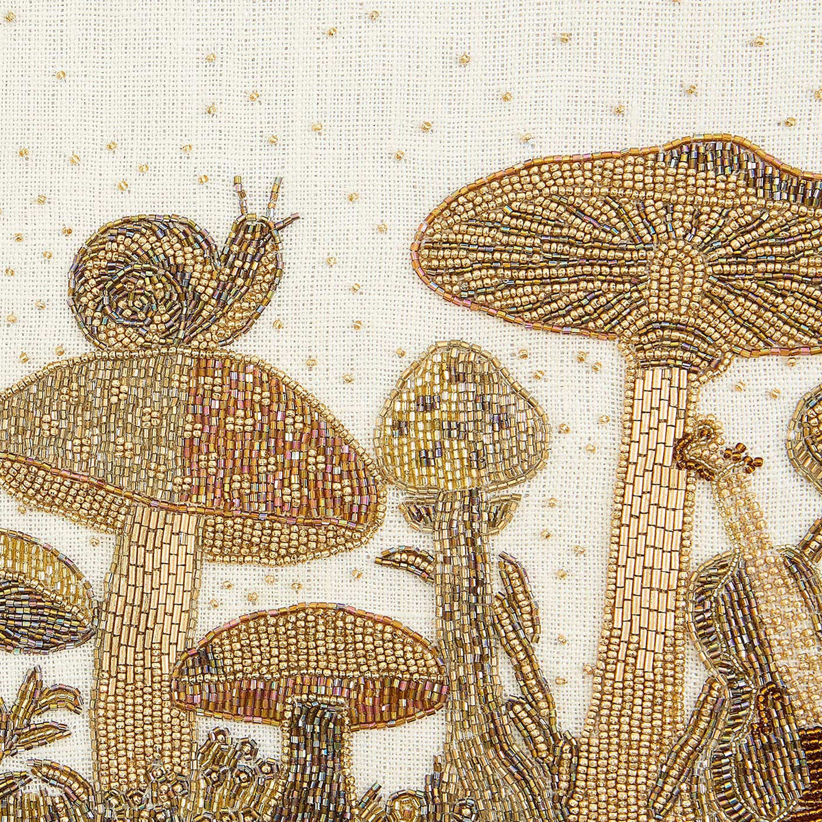 Mushroom Beaded Art by Jonathan Adler