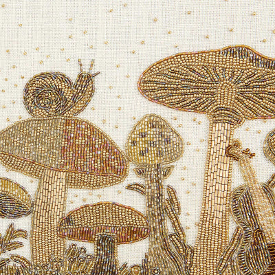 Mushroom Beaded Art by Jonathan Adler