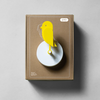 Birdie Pro accessories packaging with enlarged Birdie logo on yellow background, showcasing product branding and design.