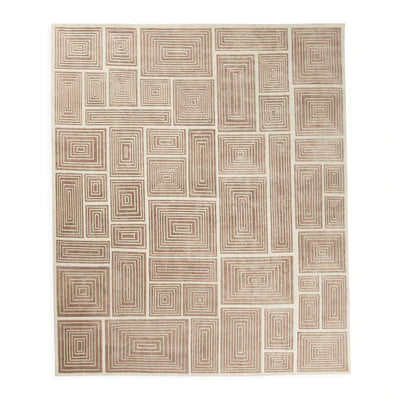 Blocks Hand-Knotted Rug by Jonathan Adler