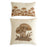 Botanist Mushrooms Field Beaded Pillow by Jonathan Adler