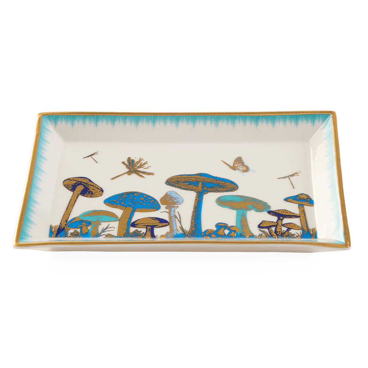 Botanist Mushroom Rectangle Tray by Jonathan Adler