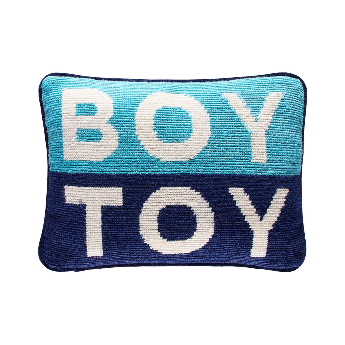 Boy Toy Needlepoint Pillow by Jonathan Adler