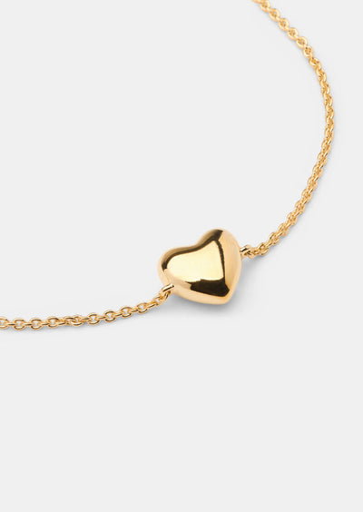 Heart Bracelet - Gold Vermeil by Skultuna